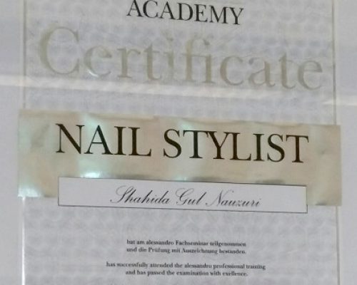 Zertifikat Nail Stylist